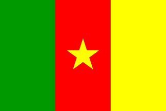 green yellow red flag with white star