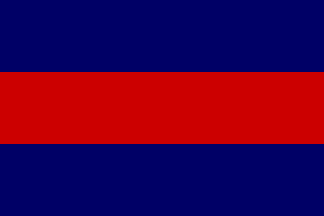 navy blue and red flag