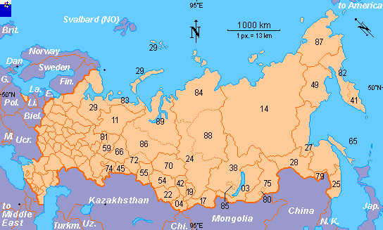 Clickable Map Of Russia